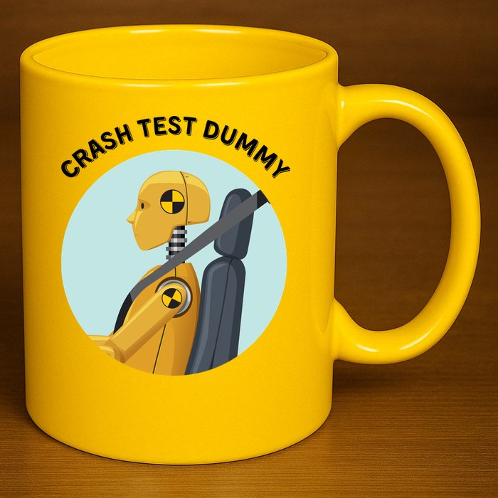Funny I Do My Own Stunt Break Fix Repeat Crash Test Dummy 11oz C Handle Ceramic Mug