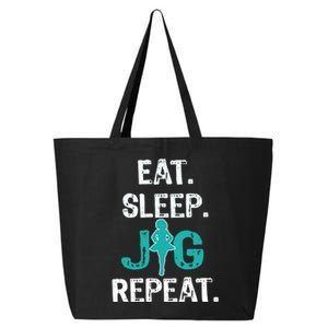 Funny Irish Dance Gift Cool Gift Eat Sleep Jig Repeat 25L Jumbo Tote