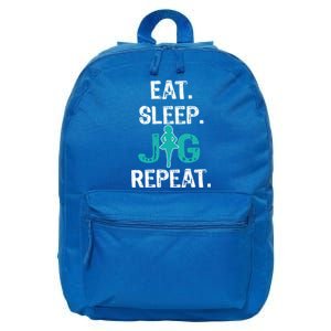 Funny Irish Dance Gift Cool Gift Eat Sleep Jig Repeat 16 in Basic Backpack