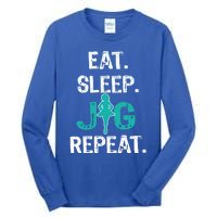 Funny Irish Dance Gift Cool Gift Eat Sleep Jig Repeat Tall Long Sleeve T-Shirt