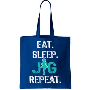 Funny Irish Dance Gift Cool Gift Eat Sleep Jig Repeat Tote Bag