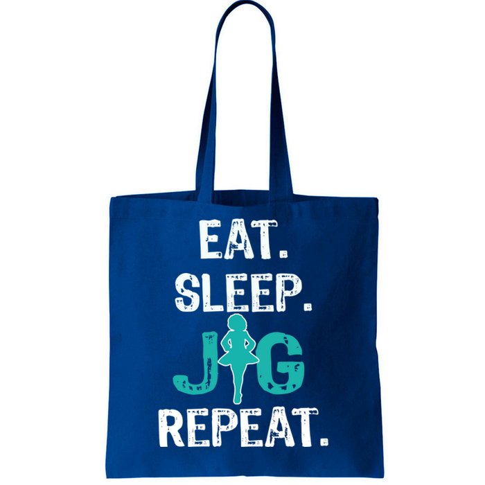 Funny Irish Dance Gift Cool Gift Eat Sleep Jig Repeat Tote Bag