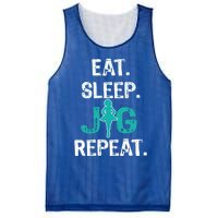 Funny Irish Dance Gift Cool Gift Eat Sleep Jig Repeat Mesh Reversible Basketball Jersey Tank