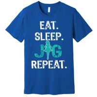 Funny Irish Dance Gift Cool Gift Eat Sleep Jig Repeat Premium T-Shirt