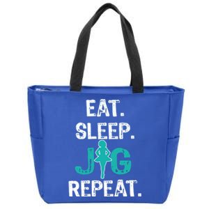 Funny Irish Dance Gift Cool Gift Eat Sleep Jig Repeat Zip Tote Bag