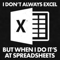 Funny I Don't Always Excel But When I Do It's At Spreadsheets Ladies PosiCharge Tri-Blend Wicking Tank