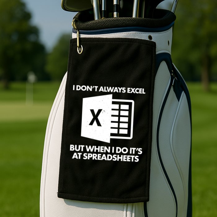 Funny I Don't Always Excel But When I Do It's At Spreadsheets Golf Towel