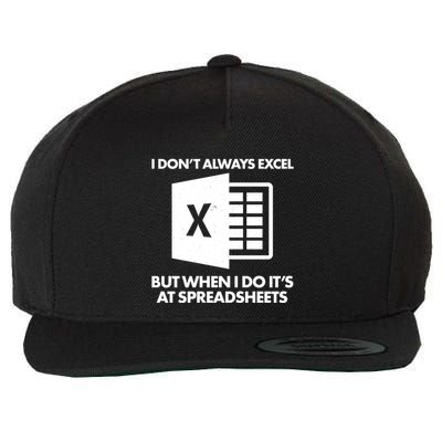 Funny I Don't Always Excel But When I Do It's At Spreadsheets Wool Snapback Cap