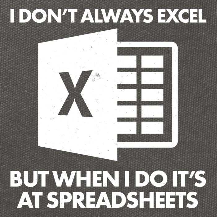 Funny I Don't Always Excel But When I Do It's At Spreadsheets Cotton Canvas Backpack