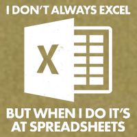 Funny I Don't Always Excel But When I Do It's At Spreadsheets Garment-Dyed Women's Muscle Tee