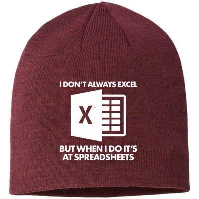 Funny I Don't Always Excel But When I Do It's At Spreadsheets Sustainable Beanie