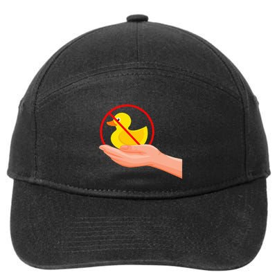 Funny I Dont Give A Duck No Ducks Given Sarcastic 7-Panel Snapback Hat