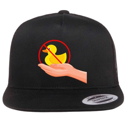 Funny I Dont Give A Duck No Ducks Given Sarcastic Flat Bill Trucker Hat