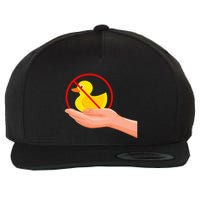 Funny I Dont Give A Duck No Ducks Given Sarcastic Wool Snapback Cap