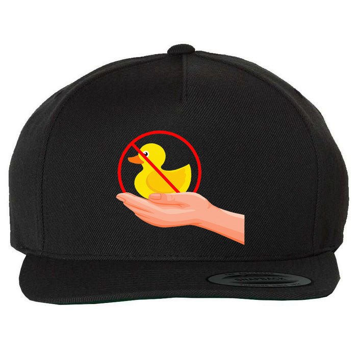 Funny I Dont Give A Duck No Ducks Given Sarcastic Wool Snapback Cap