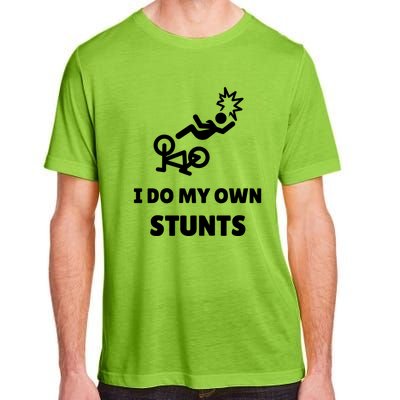 Funny I Do My Own Stunts Funny Mountain Bike Gift Adult ChromaSoft Performance T-Shirt