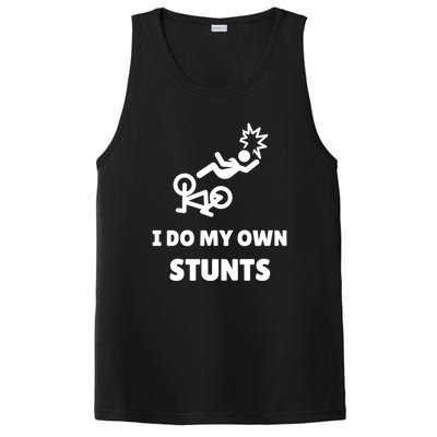 Funny I Do My Own Stunts Funny Mountain Bike Gift PosiCharge Competitor Tank