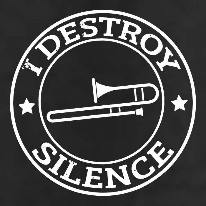 Funny I Destroy Silence Trombone Trumpet Player Trombonist Beanie