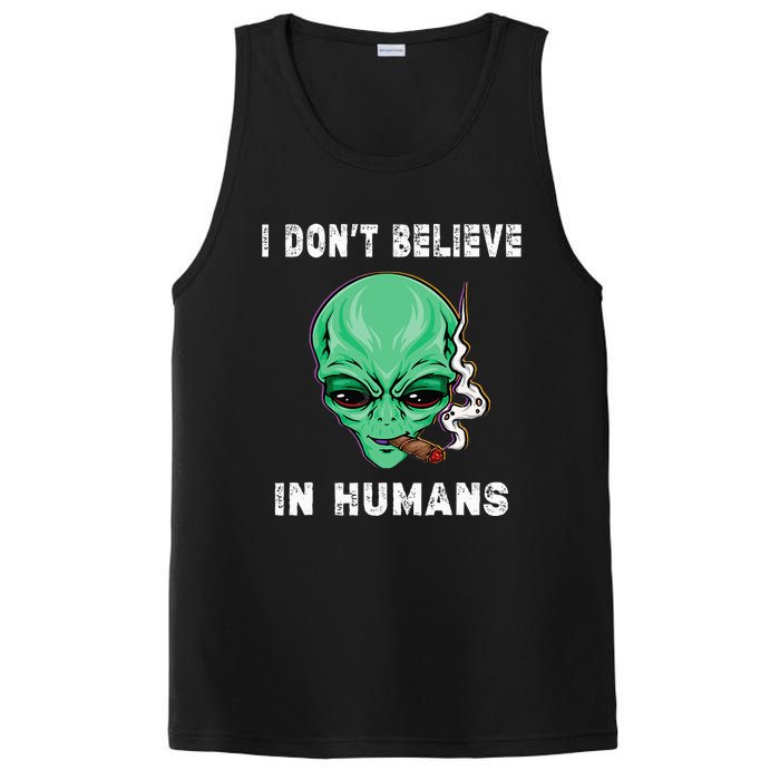 Funny I Dont Believe In Humans Sarcasm Funny PosiCharge Competitor Tank