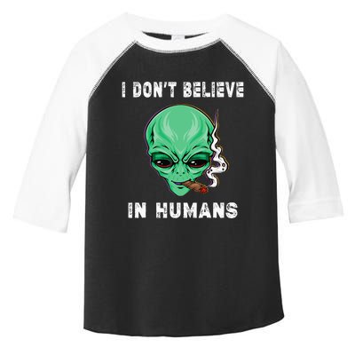 Funny I Dont Believe In Humans Sarcasm Funny Toddler Fine Jersey T-Shirt