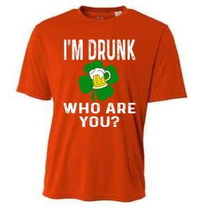 Funny I'm Drunk Who Are You Beer St Patricks Day Gift Gift Cooling Performance Crew T-Shirt