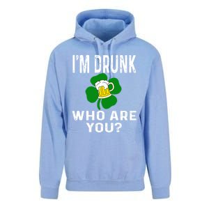 Funny I'm Drunk Who Are You Beer St Patricks Day Gift Gift Unisex Surf Hoodie