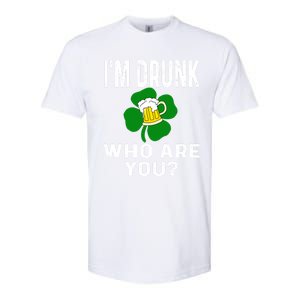 Funny I'm Drunk Who Are You Beer St Patricks Day Gift Gift Softstyle CVC T-Shirt