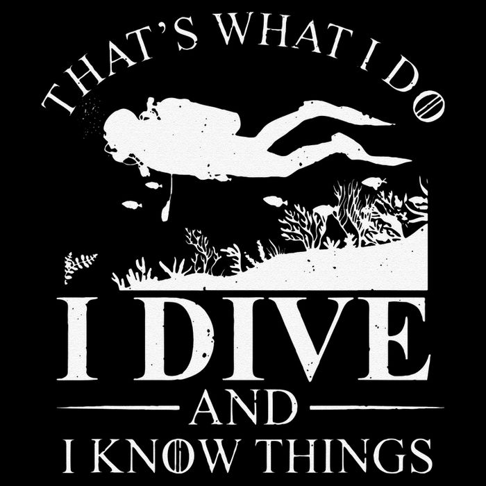 Funny I Dive And I Know Things Scuba Diver Gift Scuba Diving Impact Tech Backpack