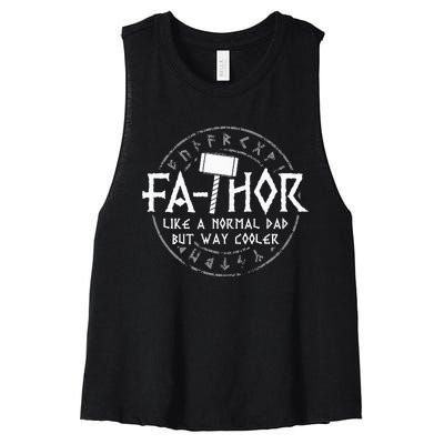 Fathor I Daddy Viking Women's Racerback Cropped Tank