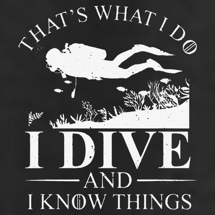Funny I Dive And I Know Things Scuba Diver Gift Scuba Diving 25L Jumbo Tote