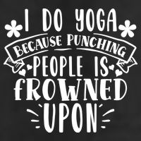 Funny I Do Yoga Because Punching People Is Frowned Upon Gift Adult Drive Performance Visor