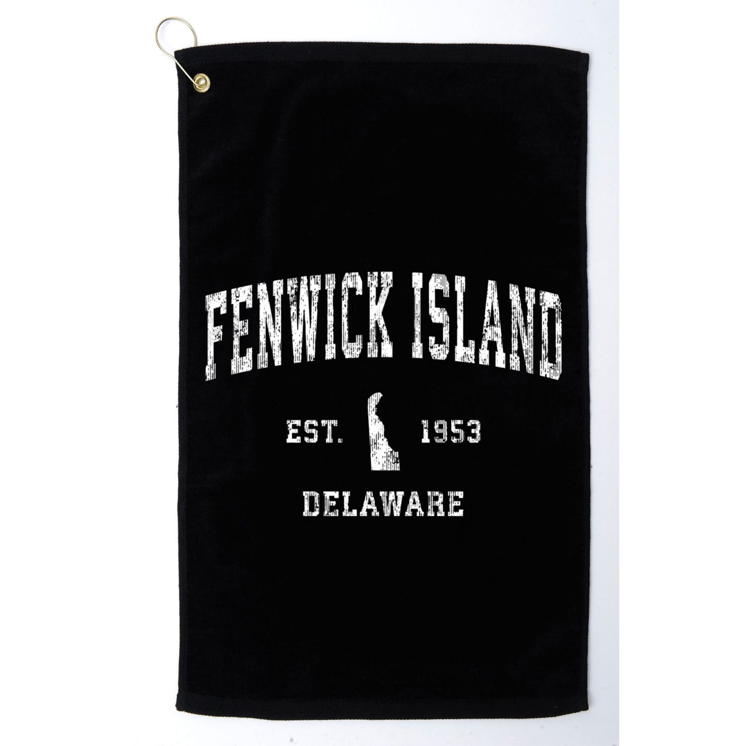 Fenwick Island Delaware De Vintage Athletic Sports Golf Towel