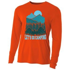 Funny Im Done Nursing Lets Go Camping Nurse Cute Gift Cooling Performance Long Sleeve Crew