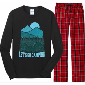 Funny Im Done Nursing Lets Go Camping Nurse Cute Gift Long Sleeve Pajama Set