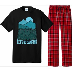 Funny Im Done Nursing Lets Go Camping Nurse Cute Gift Pajama Set