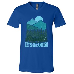 Funny Im Done Nursing Lets Go Camping Nurse Cute Gift V-Neck T-Shirt