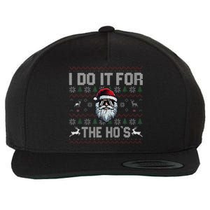 Funny I Do It For The Hos Xmas Santa Clause Saying Christmas Wool Snapback Cap