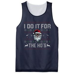 Funny I Do It For The Hos Xmas Santa Clause Saying Christmas Mesh Reversible Basketball Jersey Tank