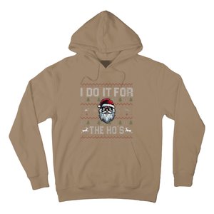 Funny I Do It For The Hos Xmas Santa Clause Saying Christmas Hoodie