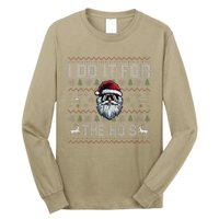 Funny I Do It For The Hos Xmas Santa Clause Saying Christmas Long Sleeve Shirt