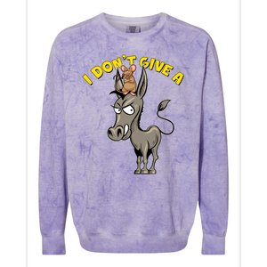 Funny I Don't Give A Rat's Ass Colorblast Crewneck Sweatshirt