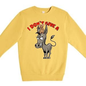 Funny I Don't Give A Rat's Ass Premium Crewneck Sweatshirt