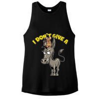 Funny I Don't Give A Rat's Ass Ladies PosiCharge Tri-Blend Wicking Tank