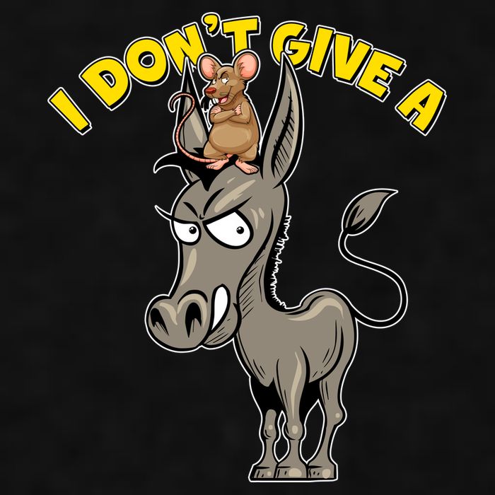 Funny I Don't Give A Rat's Ass Ladies PosiCharge Tri-Blend Wicking Tank