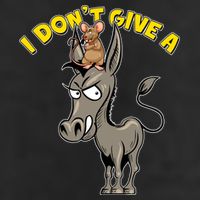 Funny I Don't Give A Rat's Ass 7 Panel Mesh Trucker Snapback Hat