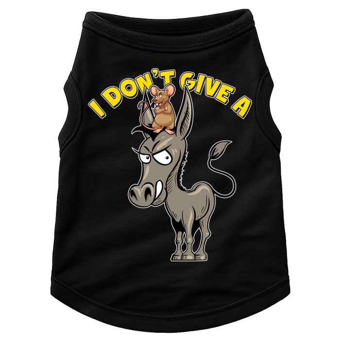 Funny I Don't Give A Rat's Ass Doggie Tank