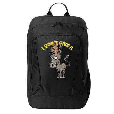 Funny I Don't Give A Rat's Ass City Backpack