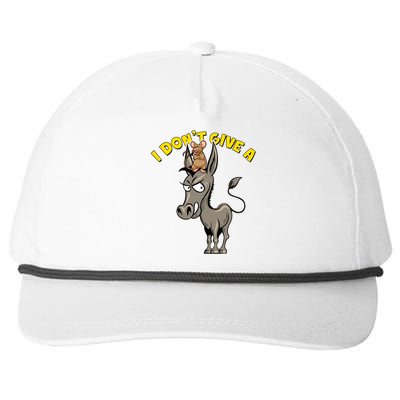 Funny I Don't Give A Rat's Ass Snapback Five-Panel Rope Hat