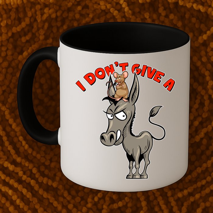 Funny I Don't Give A Rat's Ass Mug