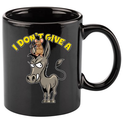 Funny I Don't Give A Rat's Ass 11oz C Handle Ceramic Mug
